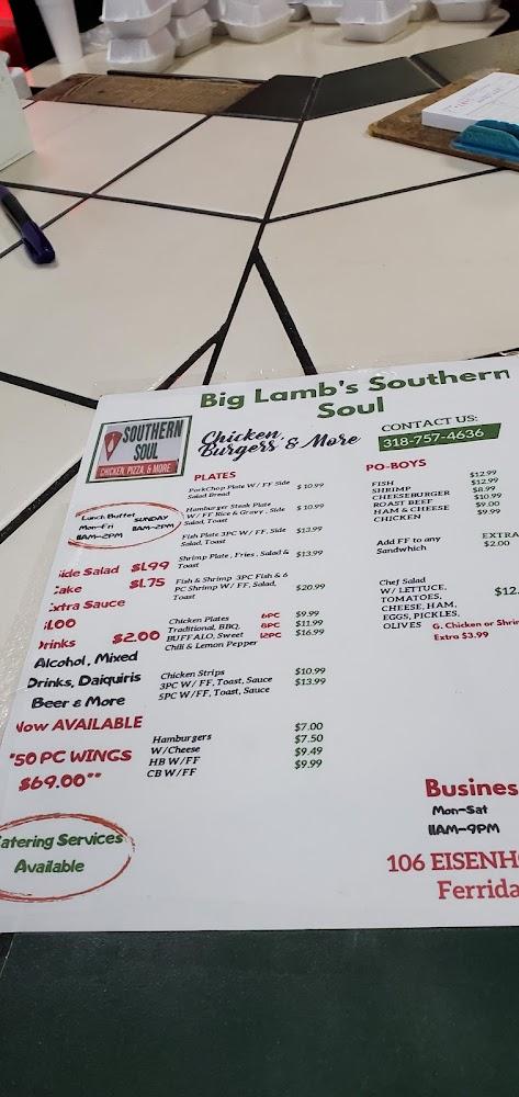 Southern Soul Menu image 2